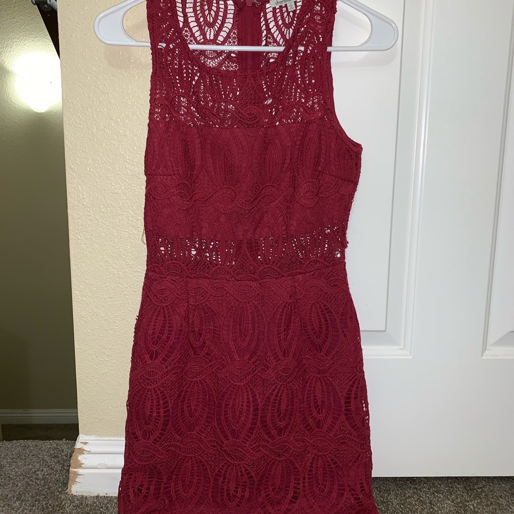 pink party lace dress